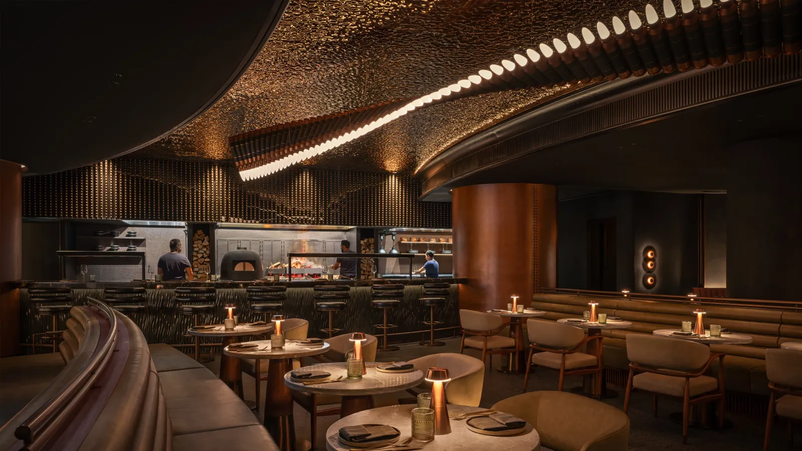 Bullet chandelier
